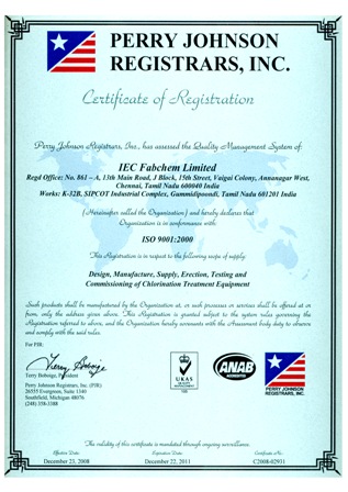 2008  ISO 9001:2000 